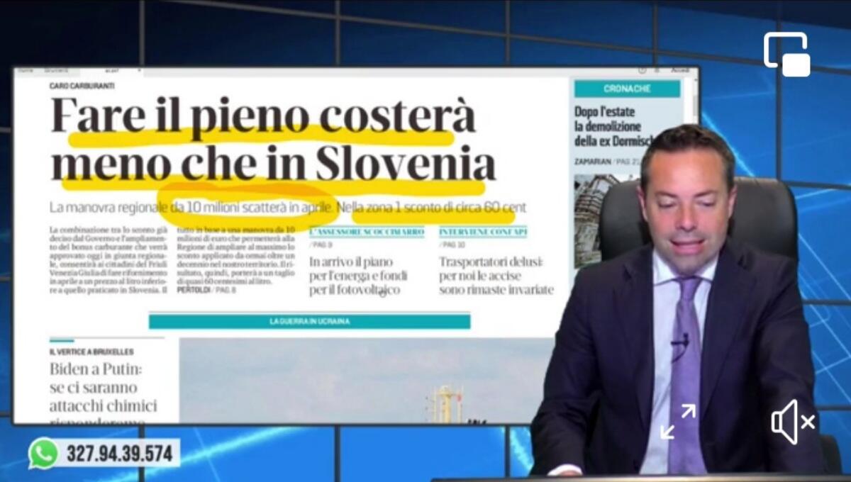 Carburanti, arriva il maxi sconto regionale. Rassegna stampa 25 marzo 2022 - 