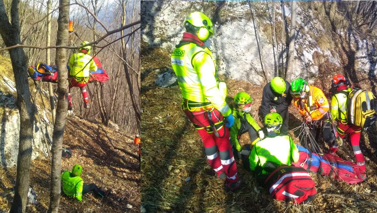 Cade e ruzzola per una decina di metri: ferito un uomo di Martignacco - 