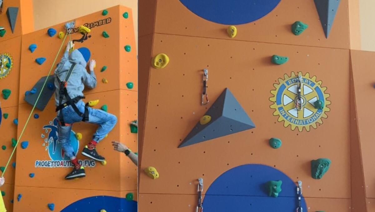 Una palestra di roccia di Progettoautismo Fvg a Feletto Umberto - 