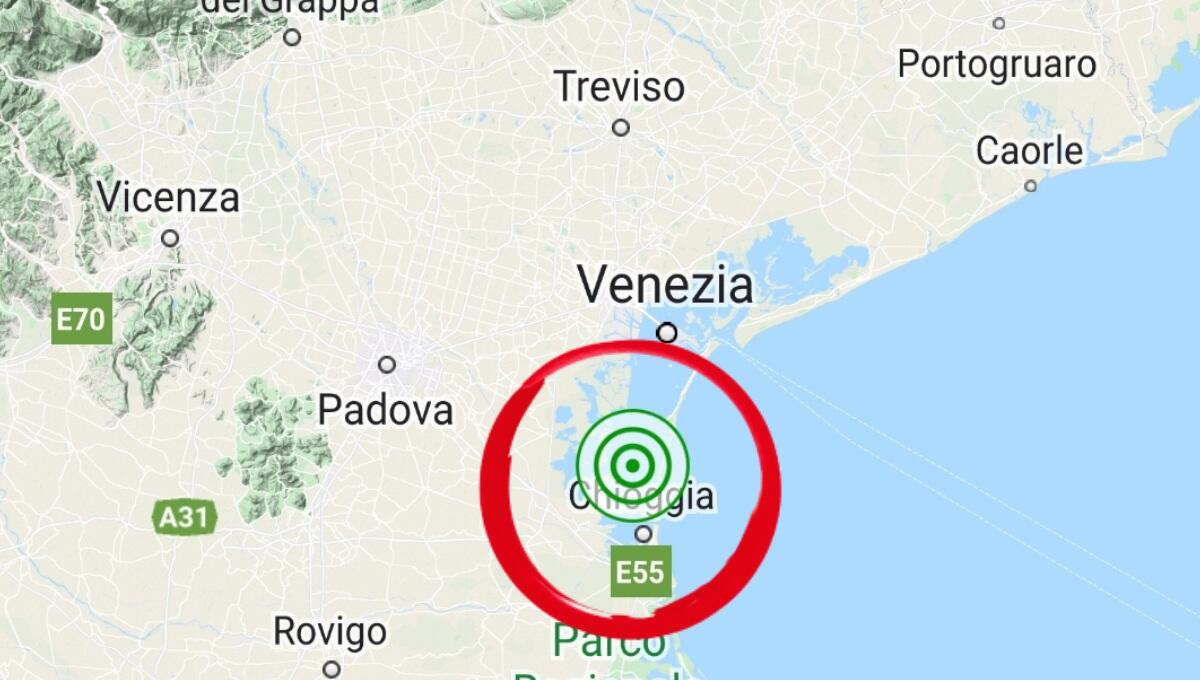 Scossa di terremoto in Veneto: epicentro a 8 km da Chioggia - 