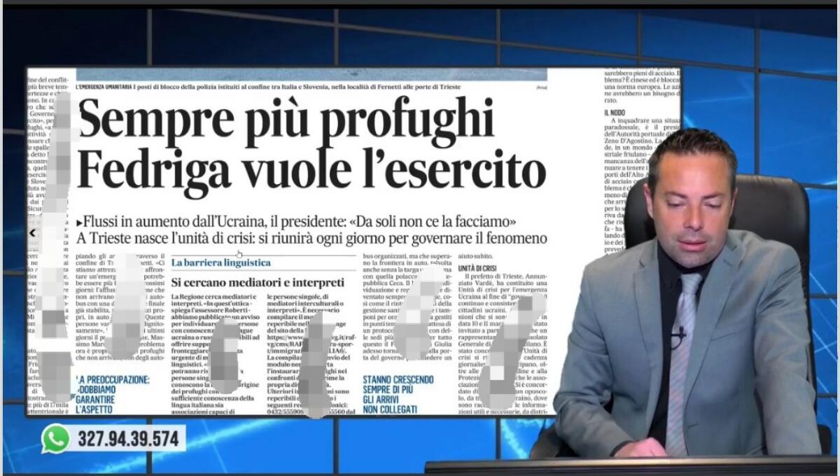Profughi, flussi in aumento: Fedriga vuole l'Esercito. Rassegna stampa 15 marzo 2022 - 