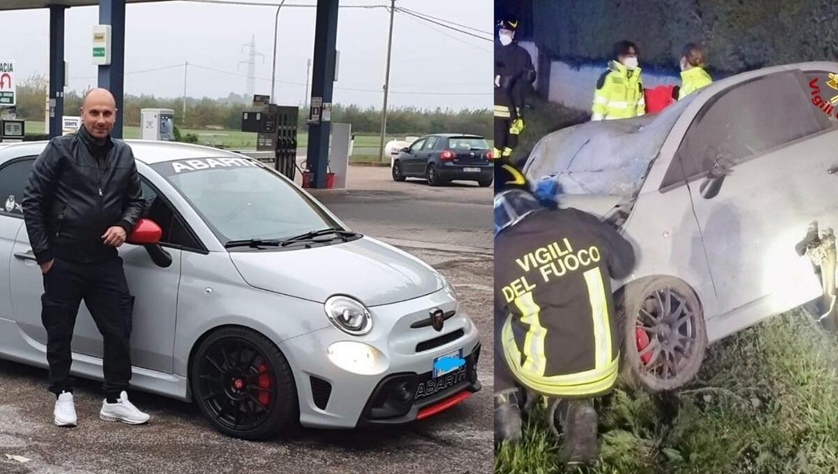 Si cappotta più volte con la Fiat 500 Abarth: morto Patrick Marangoni - 