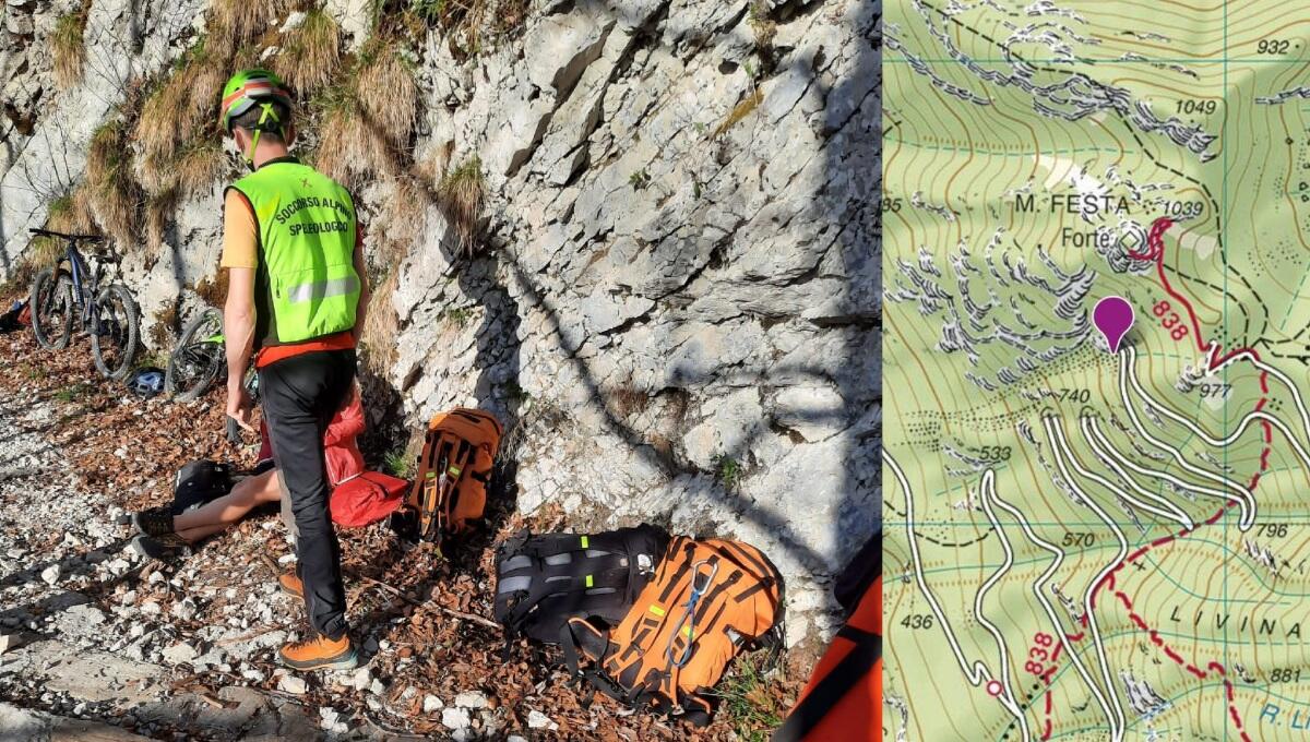 Cade scendendo in bicicletta dal Monte Festa: soccorsa una 34enne - 