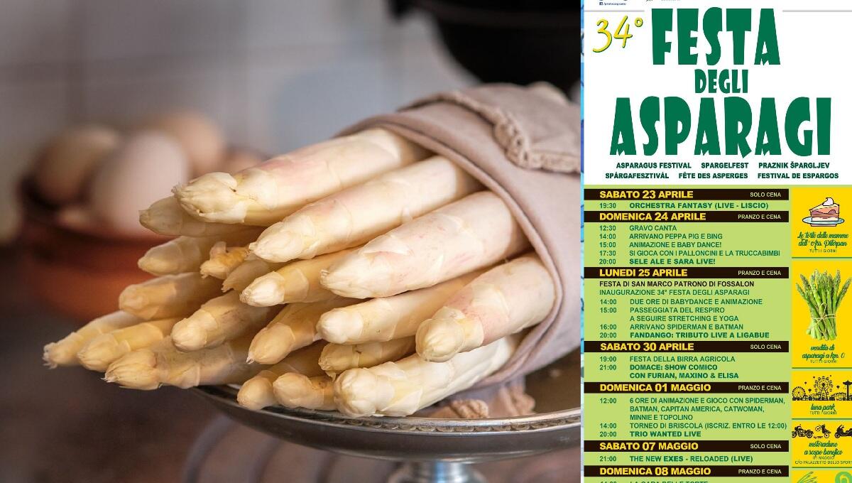 Inizia domani l'attesa Festa degli asparagi di Fossalon (Grado): programma eventi - 
