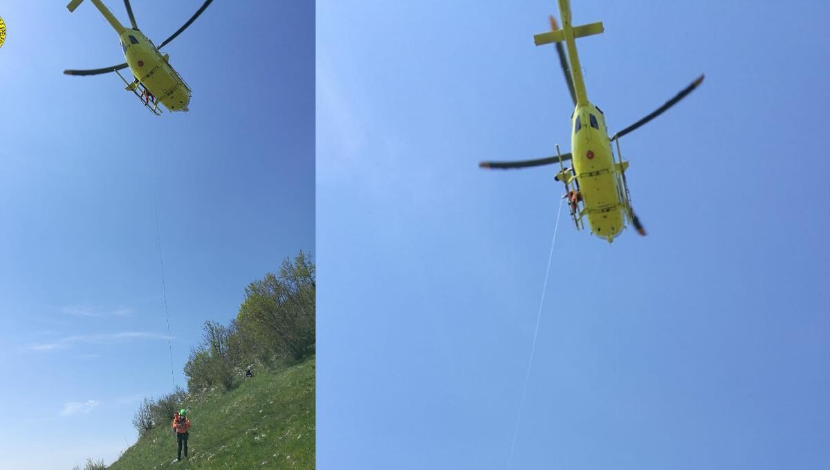 Parapendista precipitato sul Monte Bernadia - 