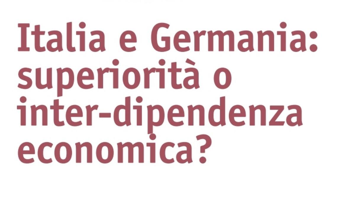 Italia-Germania, superiorità o interdipendenza, conferenza di Tobias Piller - 