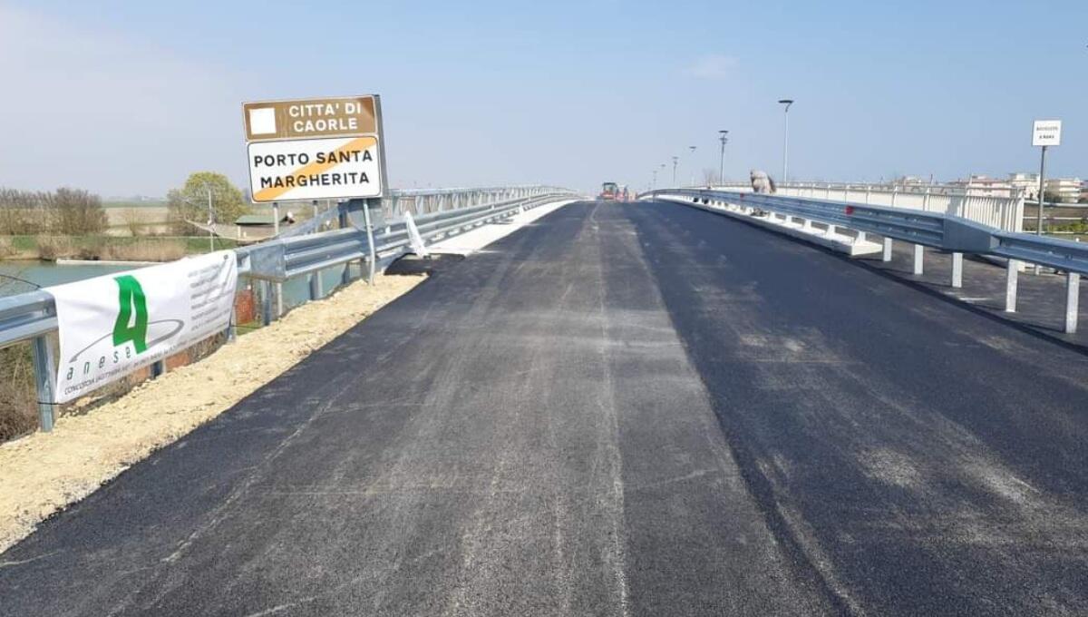 Domani riapre il ponte sulla Sp 54 "Caorle-San Donà" a Porto Santa Margherita - 