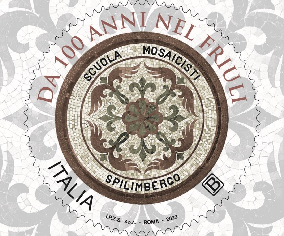 Emissione francobollo Scuola Mosaicisti del Friuli - 