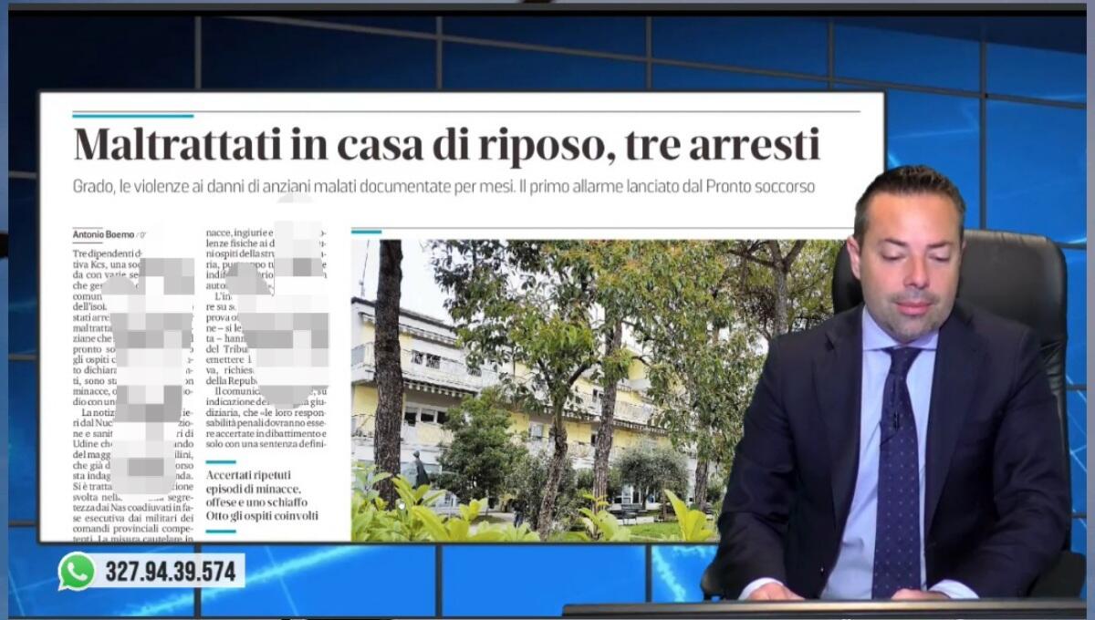 Anziani maltrattati in Rsa: 3 arresti. Rassegna stampa 25 maggio 2022 - 