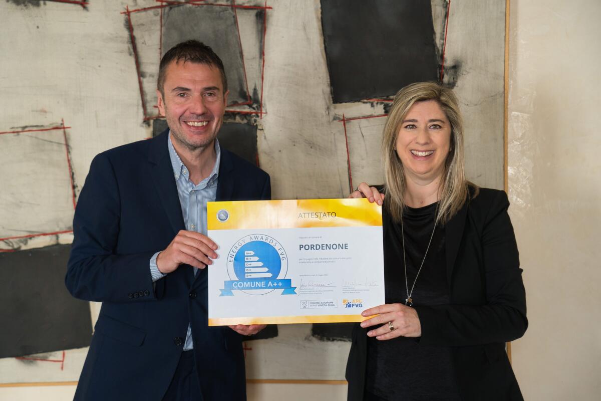Il Comune di Pordenone è primo agli Energy Awards FVG - 