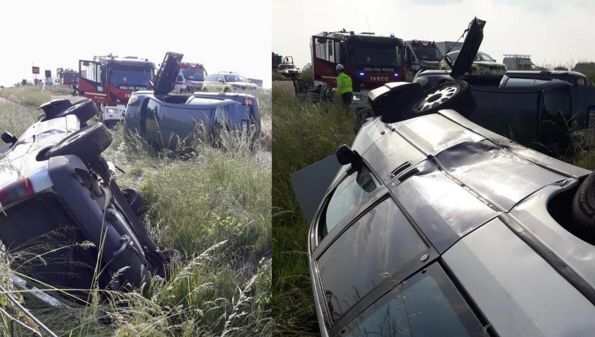 Scontro in A4 tra un furgone e un'auto: 5 persone coinvolte, tre feriti - 
