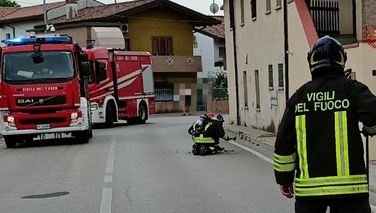Fuga di gas a Cusano di Zoppola: strada chiusa, intervento dei pompieri - 