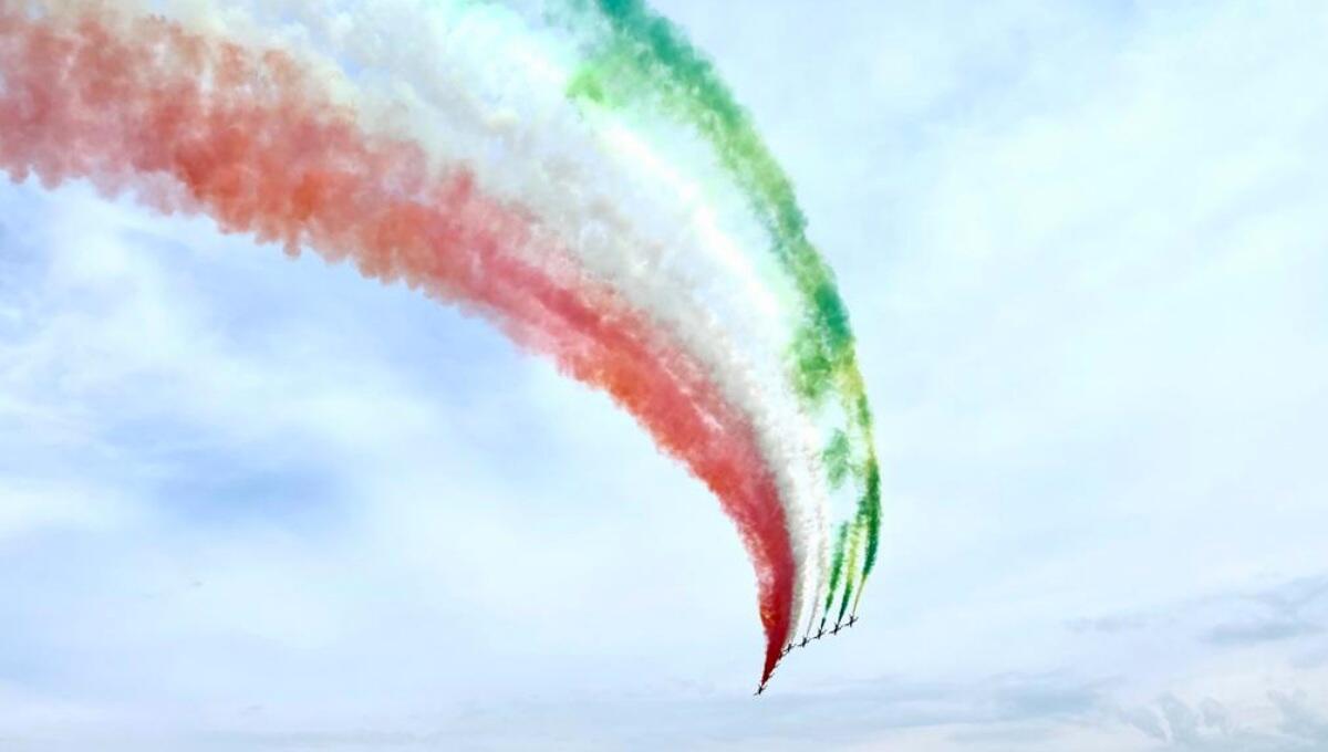 Ultimo addestramento delle Frecce Tricolori alla base aerea di Rivolto - 