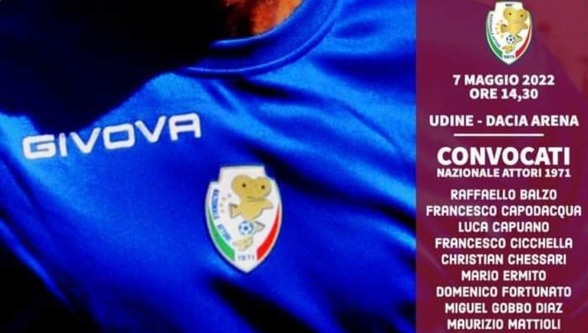 Balzo e la nazionale attori in campo a Udine e un omaggio a Pasolini - 