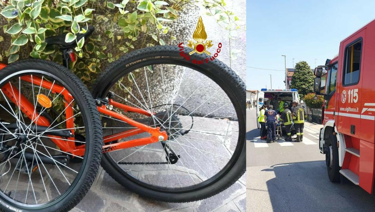 Cade in bicicletta, il manubrio si infila nella coscia: soccorso ragazzino - 