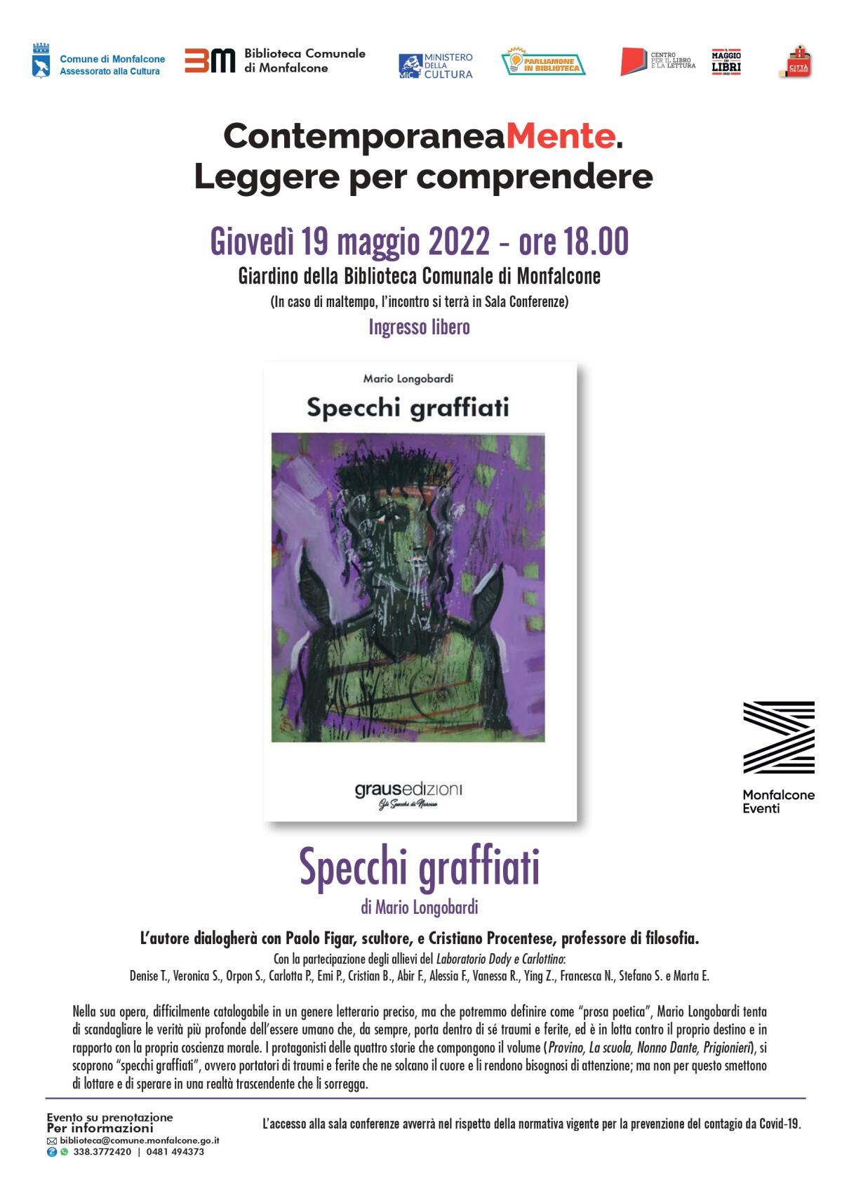 Specchi graffiati, la prosa poetica di Mario Longobardi presentata alla Biblioteca Comunale di Monfalcone - 