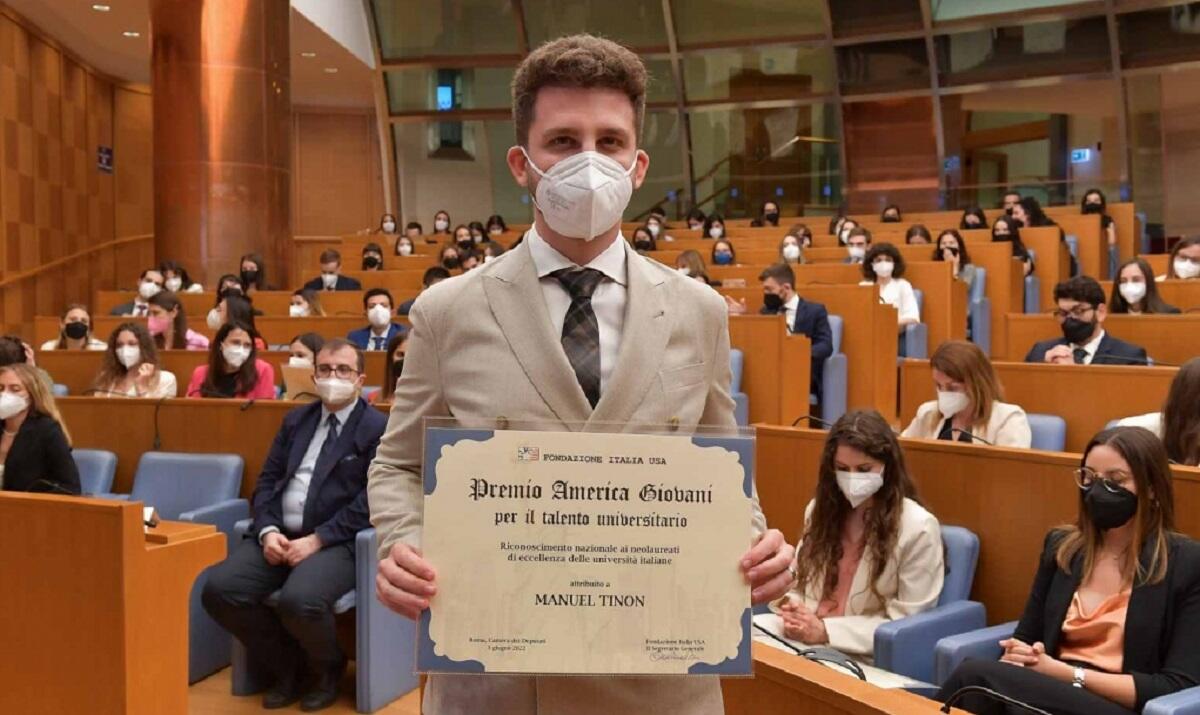 Manuel Tinon tra i vincitori del Premio America Giovani per il merito universitario - 
