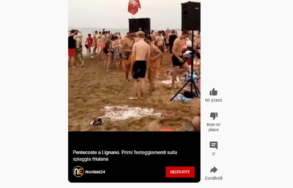 Pentecoste a Lignano. Primi festeggiamenti sulla spiaggia friulana - 