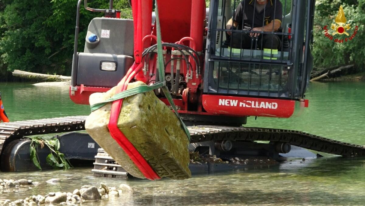 Recuperato un reperto archeologico nell'alveo del fiume Isonzo - 