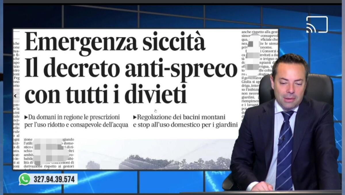 Siccità, via al decreto con i divieti. Rassegna stampa 23 giugno 2022 - 