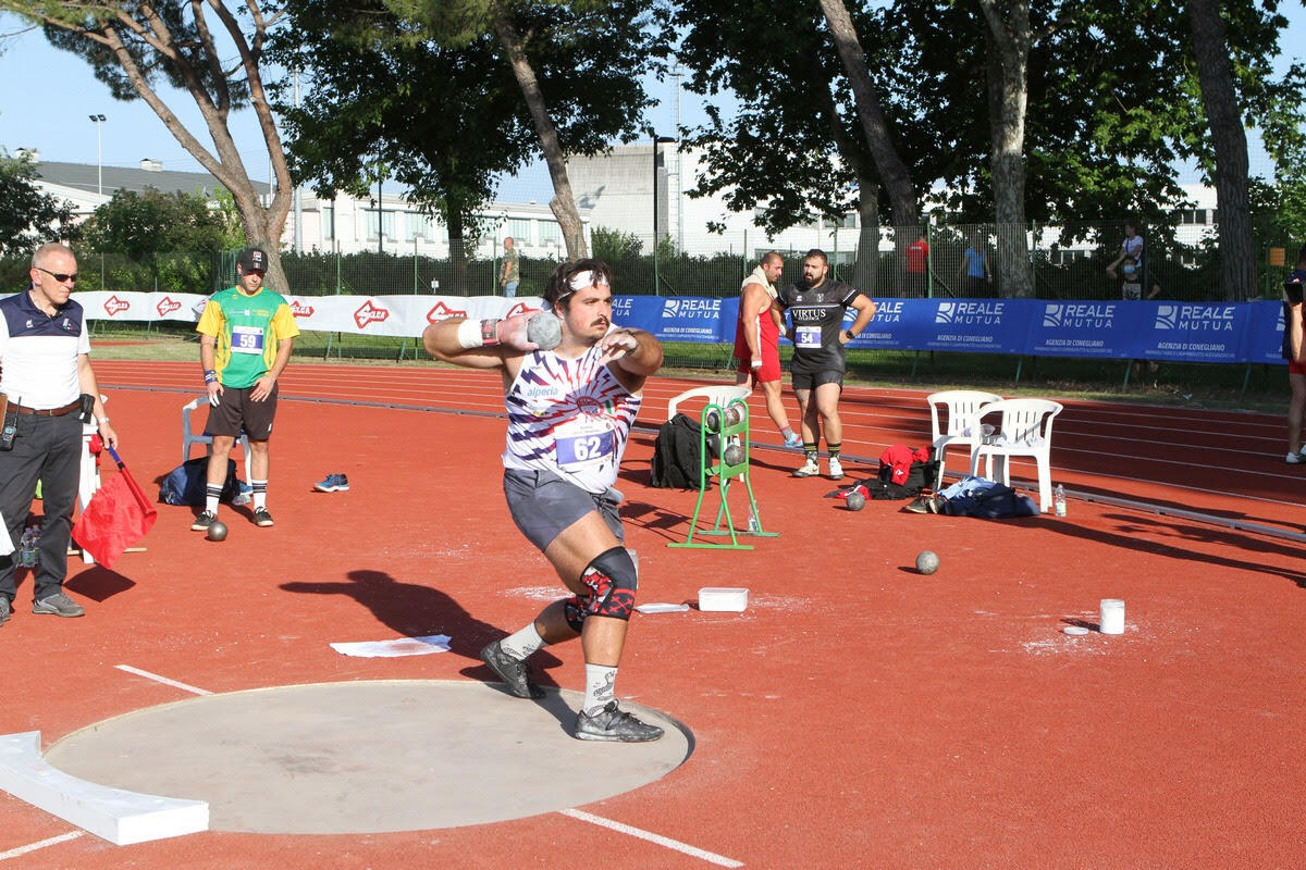 Ponzio lancia il Meeting di Conegliano oltre i 21 metri: il suo peso gli regala il Trofeo Fallai - 