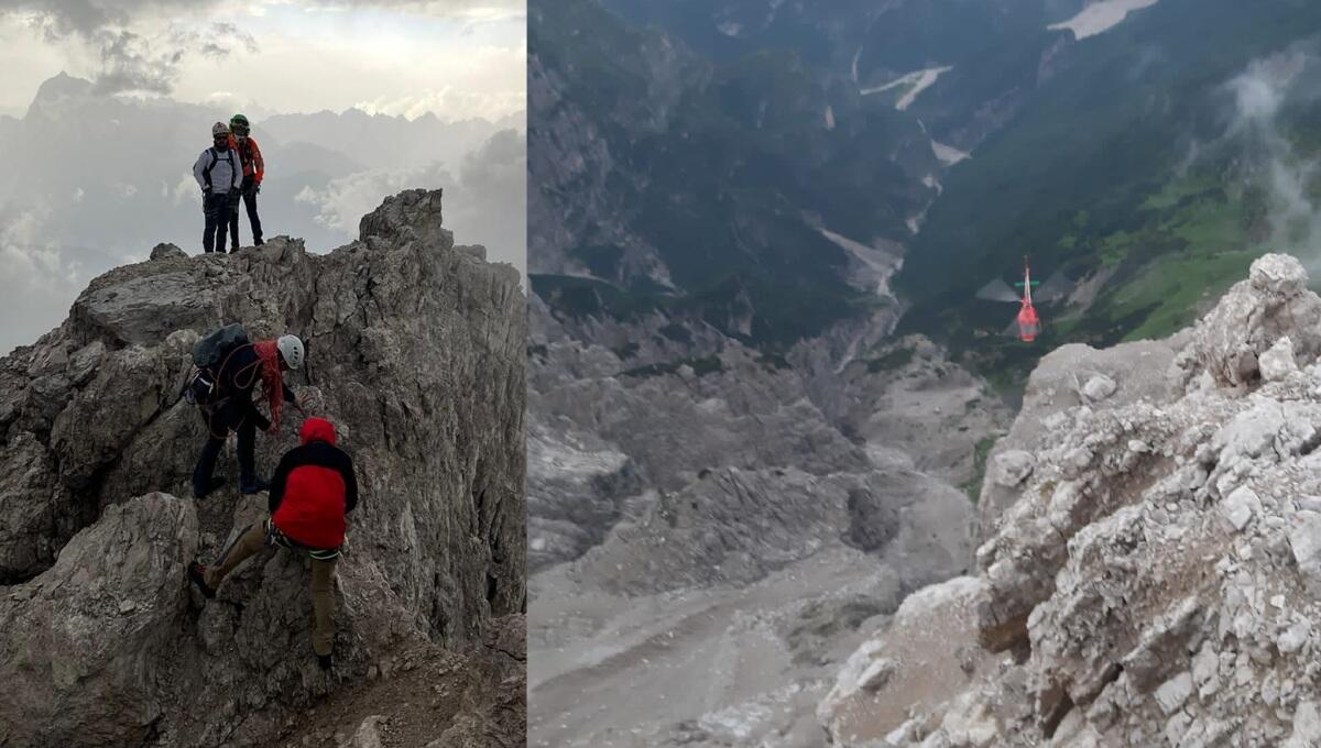 Bloccati da un violento temporale: soccorsi i due rocciatori pordenonesi - 