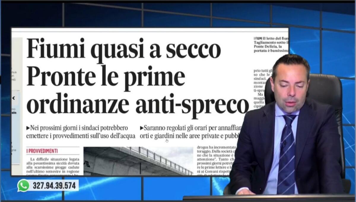 Siccità, pronte le prime ordinanze anti-spreco. Rassegna stampa 1 giugno 2022 - 