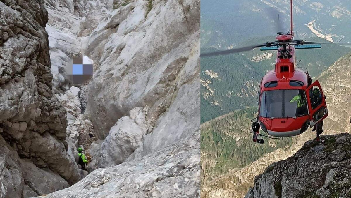 Recuperato senza vita il base jumper scomparso ieri sotto il Monte Cimone - 