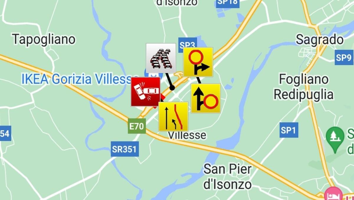 Tamponamento e sversamento di gasolio: chiuso il tratto Villesse e A4/A34 per incidente - 