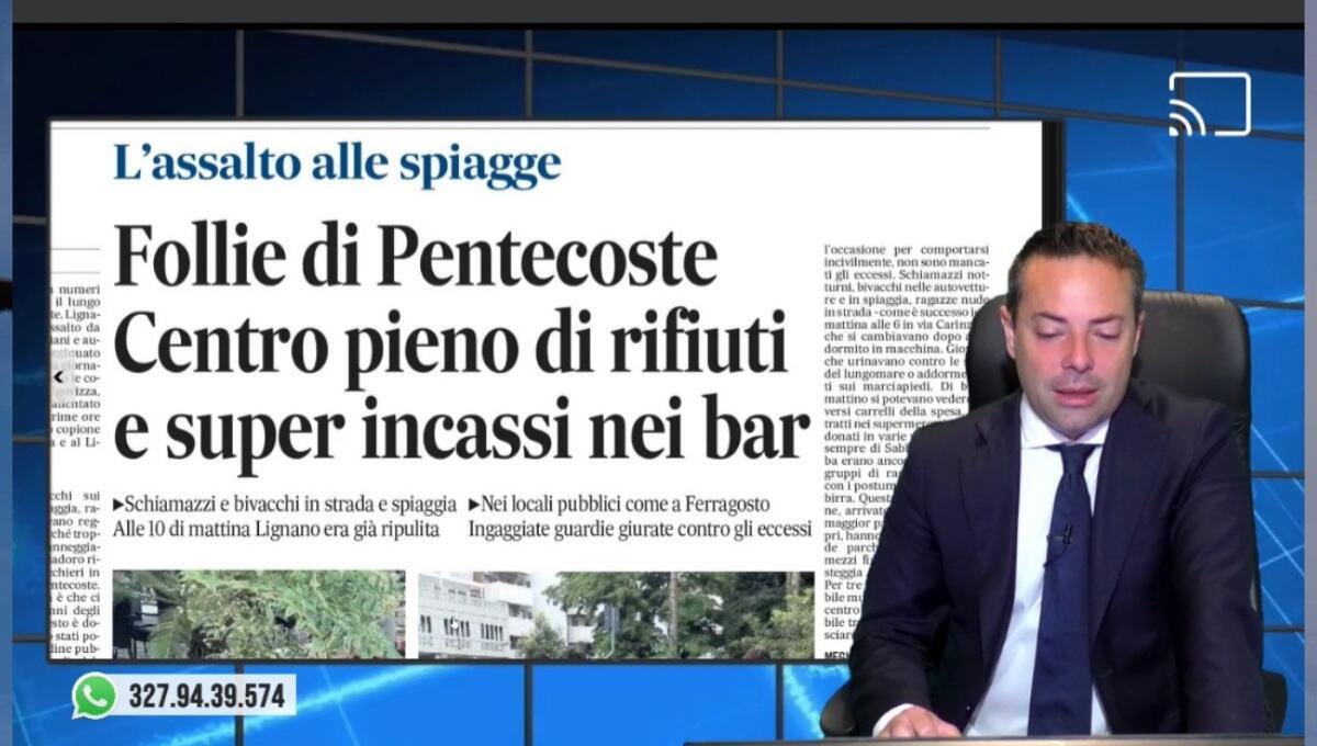 Follie di Pentecoste, Lignano ripulita a tempo di record. Rassegna stampa 6 giugno 2022 - 