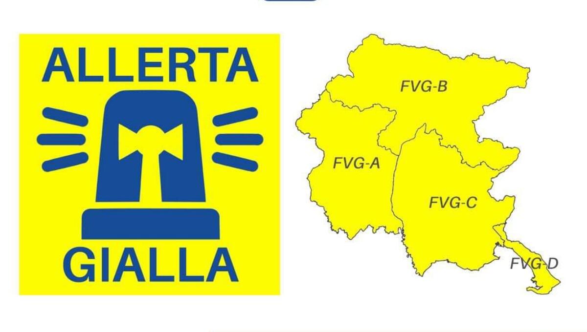 Temporali forti in arrivo: c'è l'allerta meteo gialla in Fvg - 