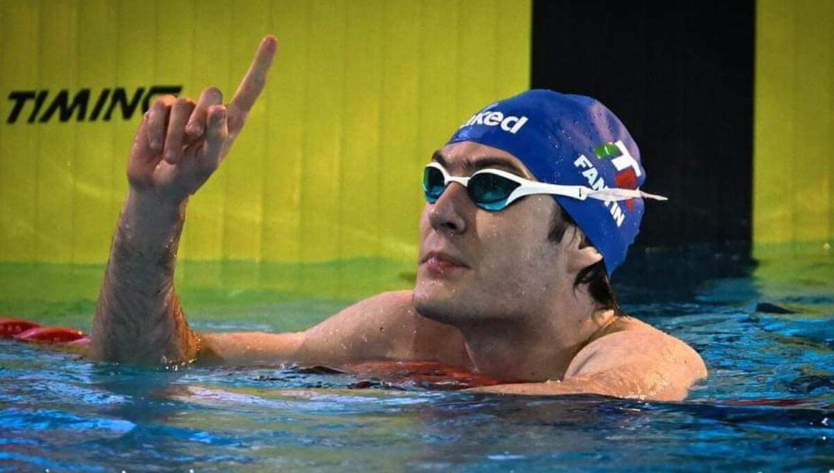 Antonio Fantin Oro e Record del Mondo nei 100 Stile Libero S6 - 