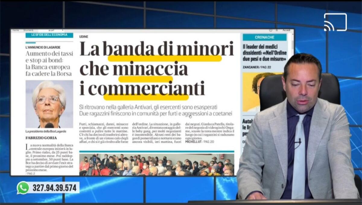 Furti e aggressioni: 2 minorenni in comunità. Rassegna stampa 10 giugno 2022 - 