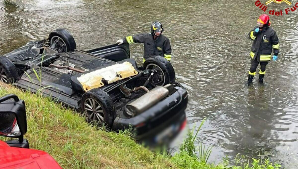 Sbanda e si cappotta con l'auto nel fiume: ferito il conducente - 
