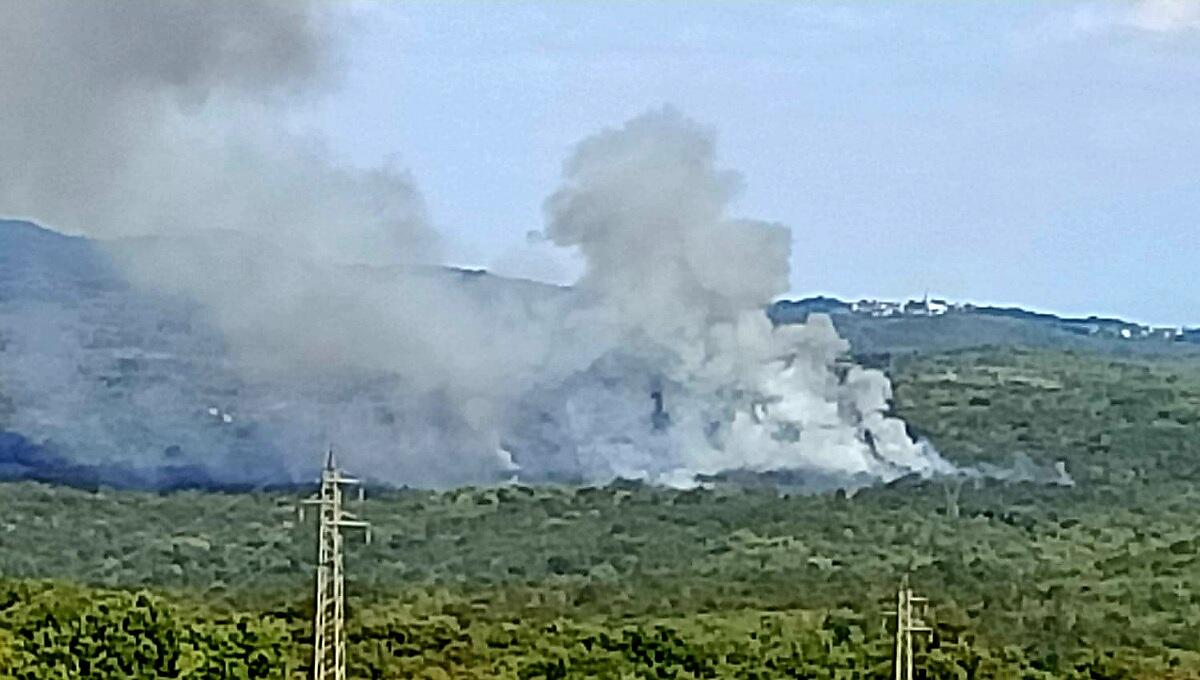 Bruciano i boschi a pochi metri dal confine italiano: intervento in corso - 