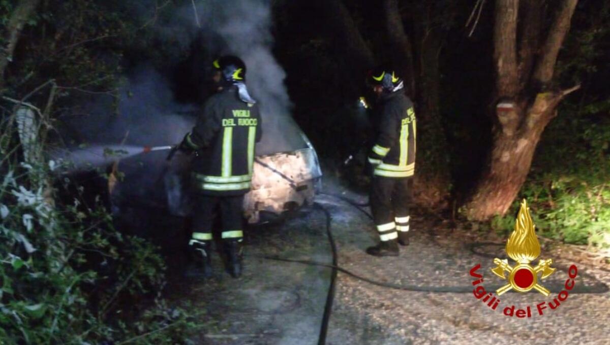 Auto a fuoco a San Dorligo della Valle: domato l'incendio tra la vegetazione - 