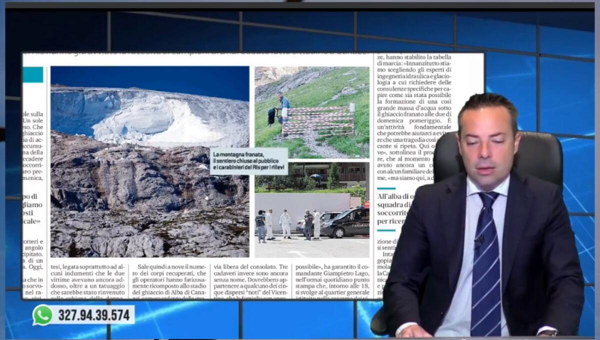 Il ghiacciaio restituisce tre corpi. Rassegna stampa 7 luglio 2022 - 