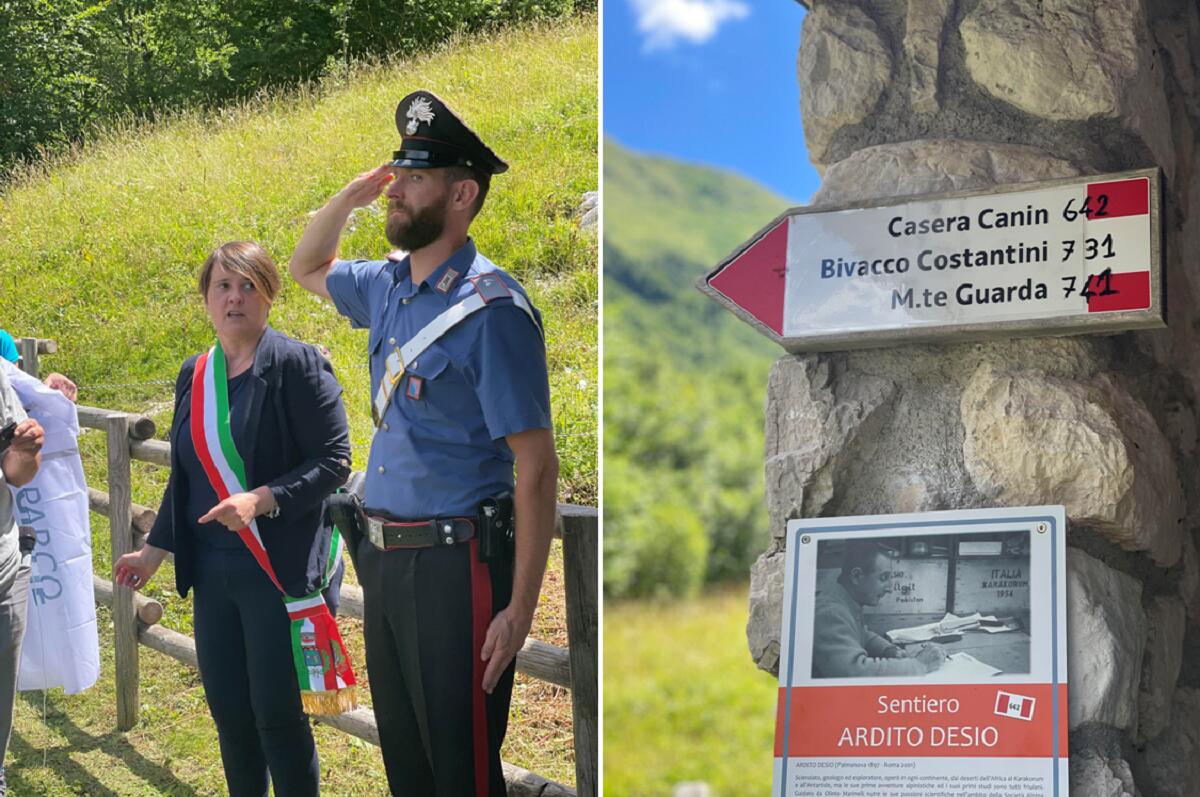 La Val Resia intitola un sentiero Cai ad Ardito Desio - 
