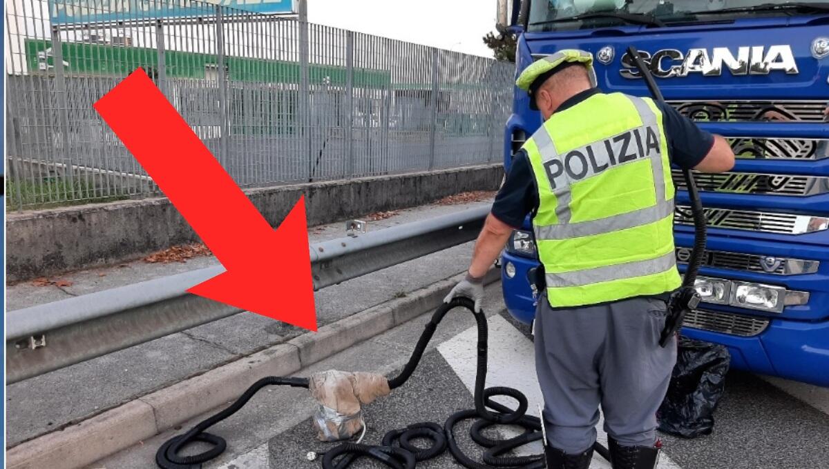 Costruisce una 'pompa artigianale' e ruba il gasolio dai Tir in A4: beccato - 