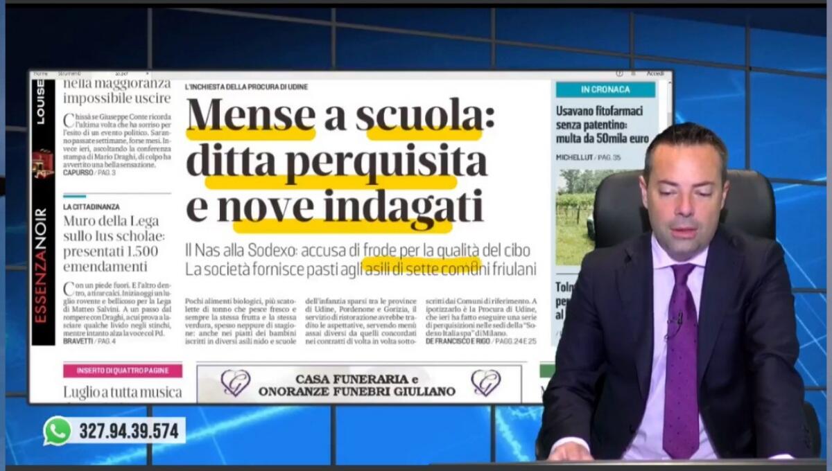 Mense scolastiche, frodi: 9 indagati. Rassegna stampa 1 luglio 2022 - 
