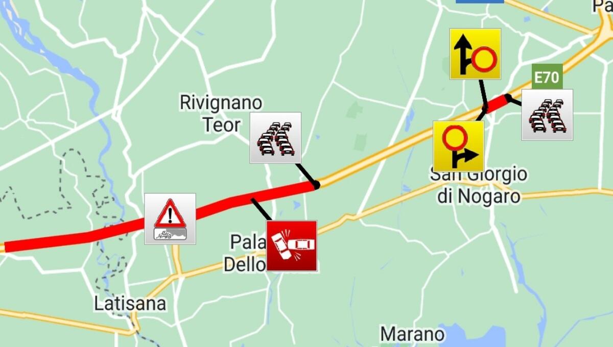 Incidente in A4, scontro tra 3 Tir: chiusa l'autostrada tra Latisana e San Giorgio - 