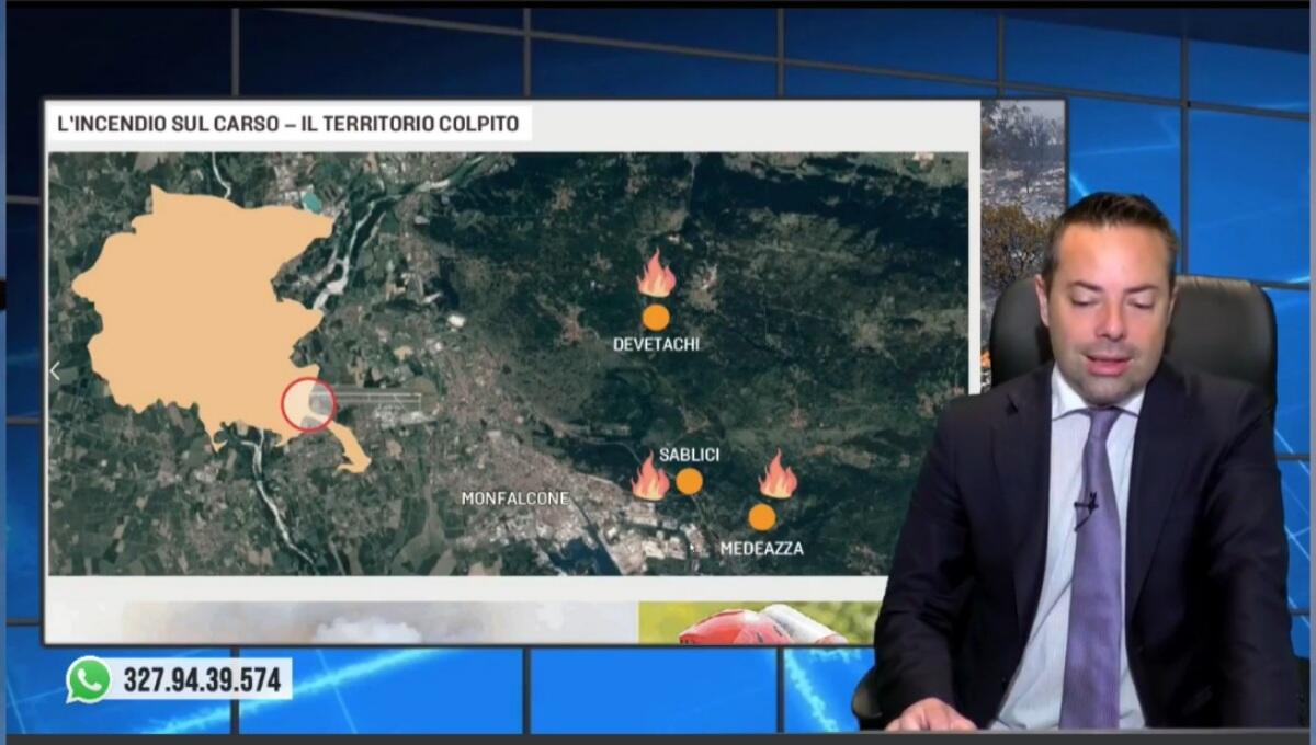 Incendio sul Carso, notte di lavoro. Rassegna stampa 20 luglio 2022 - 