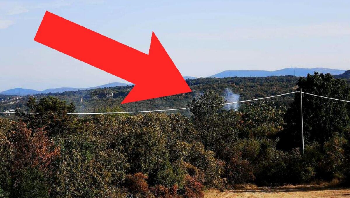 Nuovo incendio lungo la ferrovia a Bristie, Sgonico (TS) - 