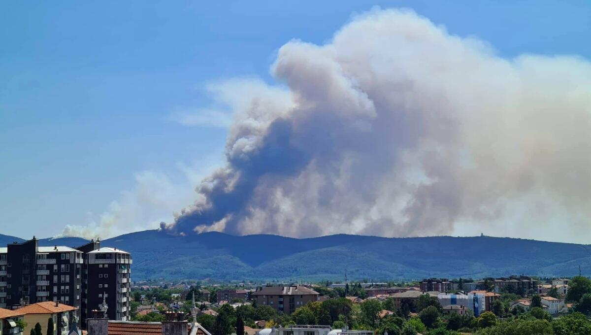 Si aggrava l'incendio boschivo sul Carso sloveno: canadair in arrivo - 
