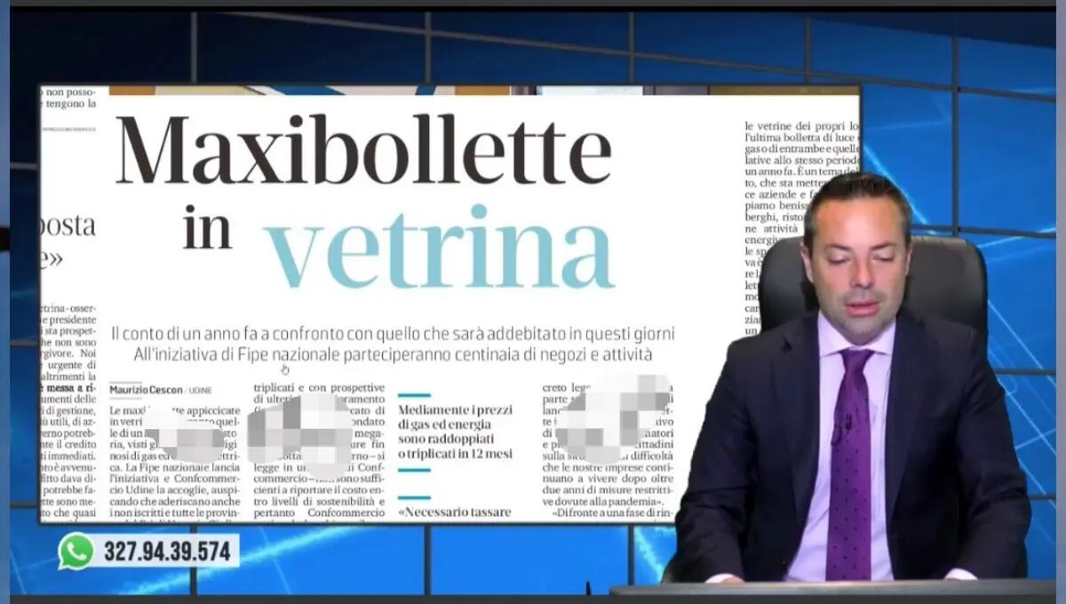 Le bollette in vetrina. Rassegna stampa 26 agosto 2022 - 