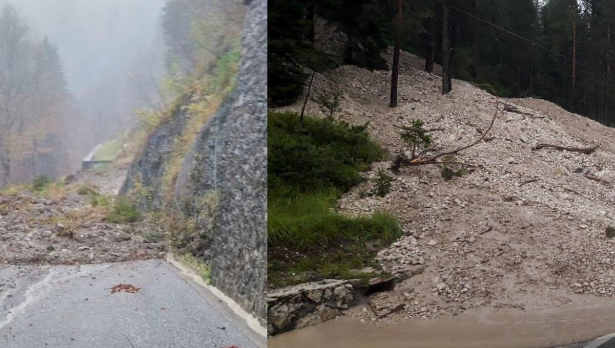 Nubifragio e frane a Sauris: il comune è isolato dal Veneto - 