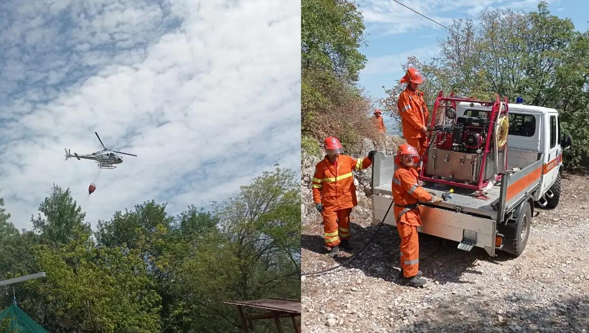 Incendio a Lama Di Carpen: domate le fiamme, bonifica in corso - 