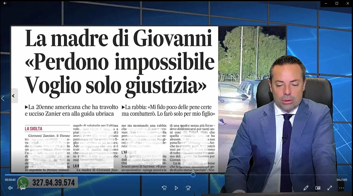 Ubriaca la 20enne che ha investito Giovanni. Rassegna stampa 23 agosto 2022 - 