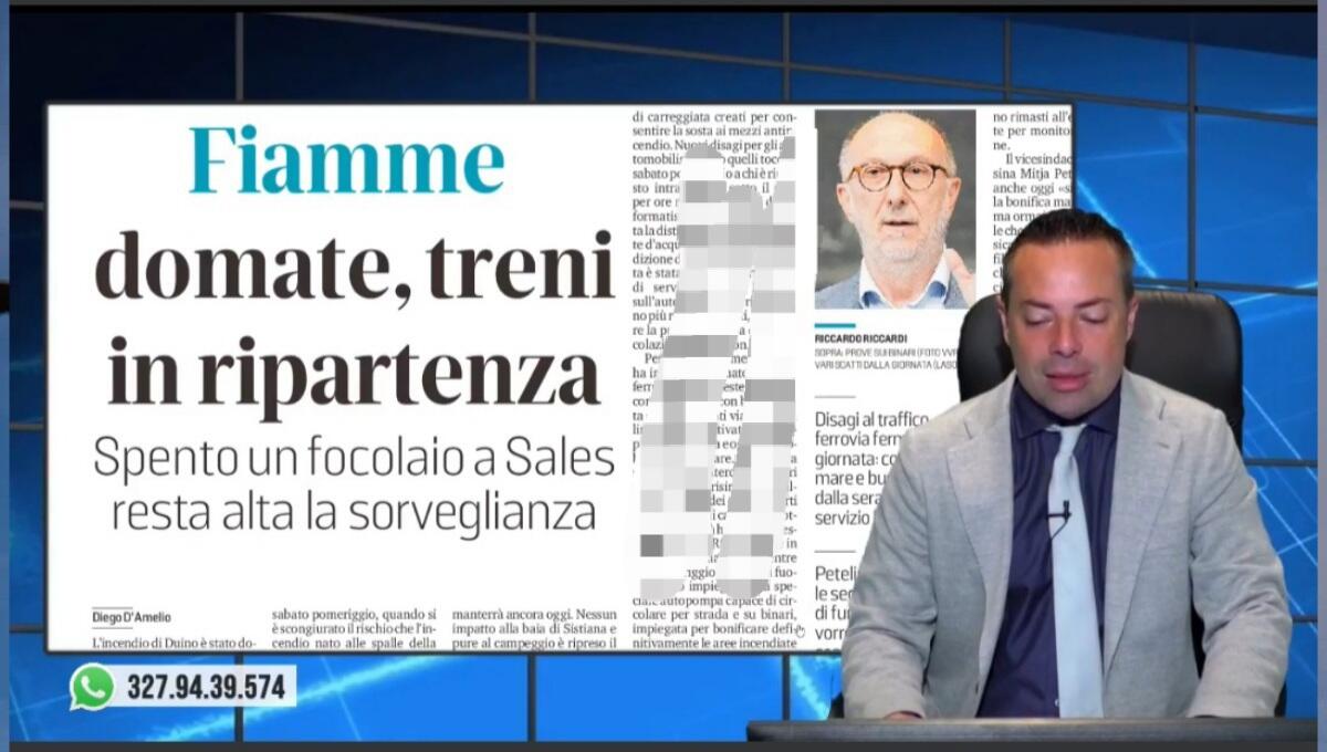 Incendio: ripartono i treni, gravi danni alla ferrovia. Rassegna stampa 8 agosto 2022 - 