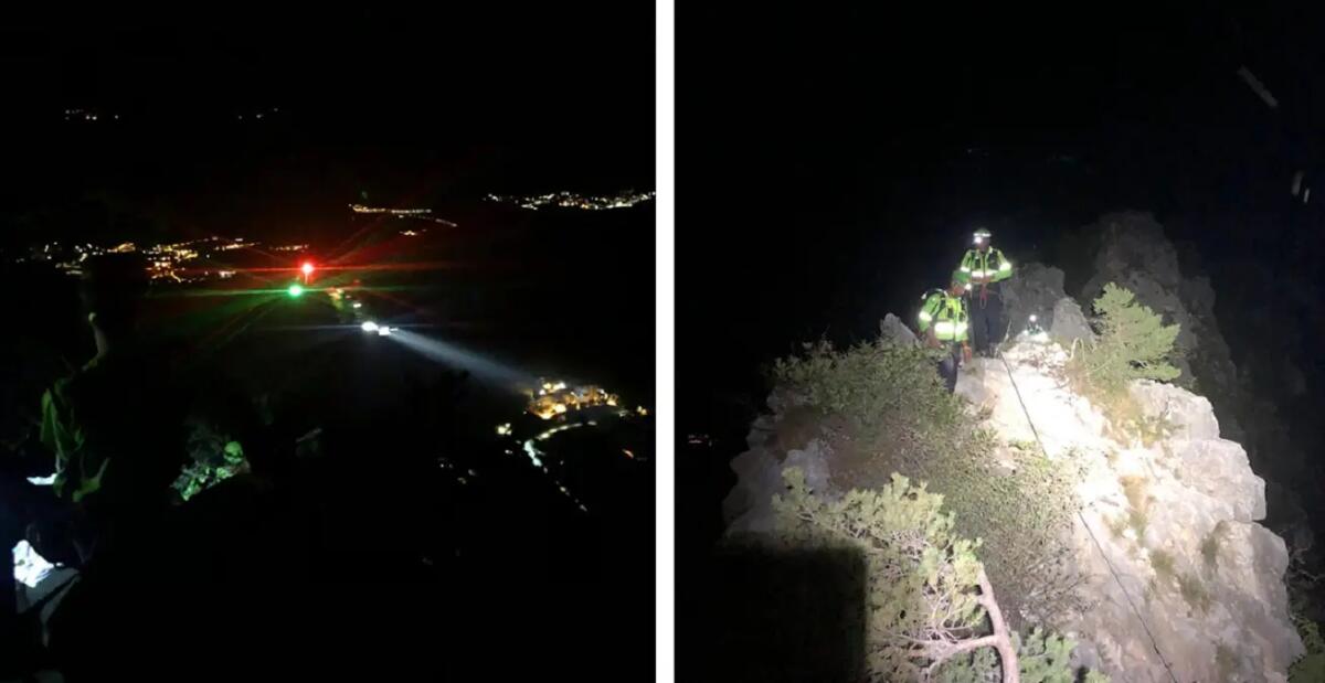 Base jumper rimane bloccato fuori dal sentiero che porta al punto del decollo - 